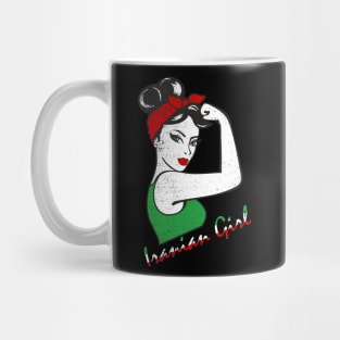 Iranian Girl Iran Woman Persian Flag Mug